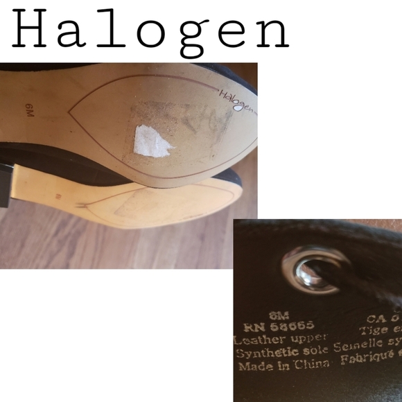 Halogen black suede ballet flats 58665.  Sz 6 - Picture 4 of 4